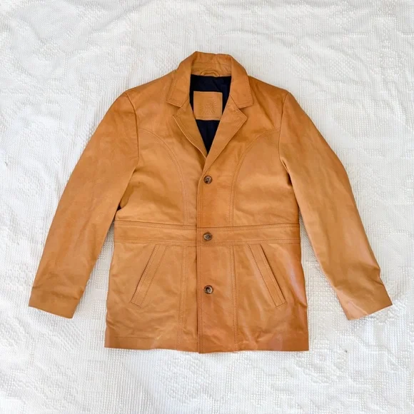 Rare Sabah Downtown Leather Jacket Unisex Small - Picture 1 of 13